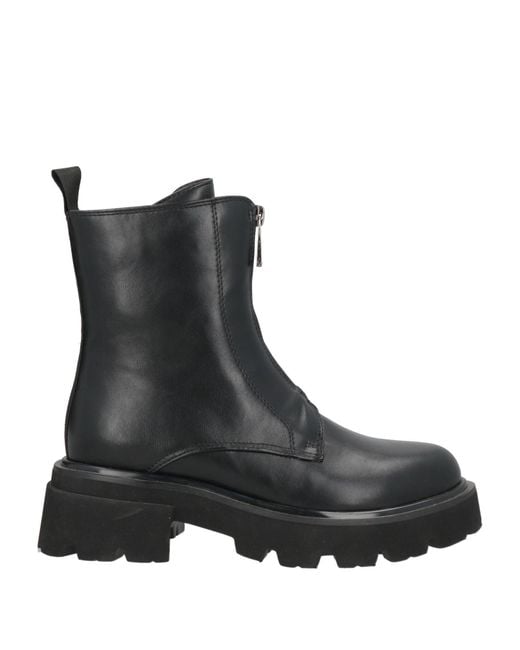 Tosca Blu Black Ankle Boots Synthetic Material