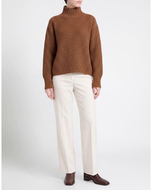 Aragona Brown Turtleneck Cashmere