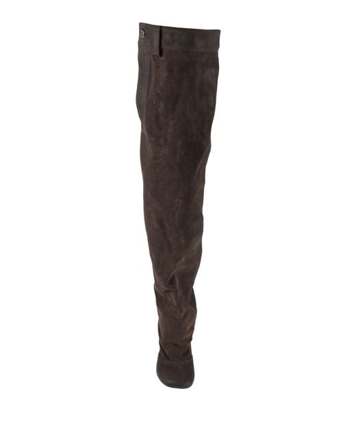 Loewe Brown Dark Boot Leather