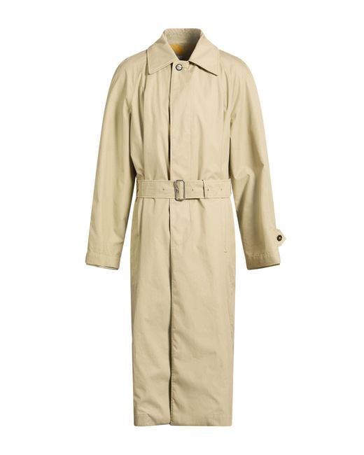 Burberry Natural Overcoat & Trench Coat Cotton for men