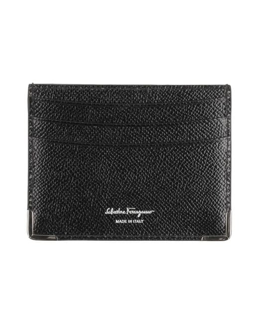 Ferragamo Black Cardholder Leather for men