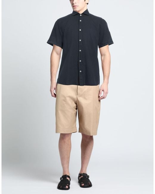 Cooperativa Pescatori Posillipo Blue Shirt for men