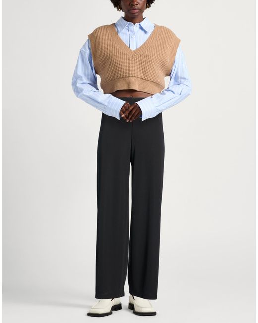 SEVENTY VENEZIA Black Pants Polyester, Elastane