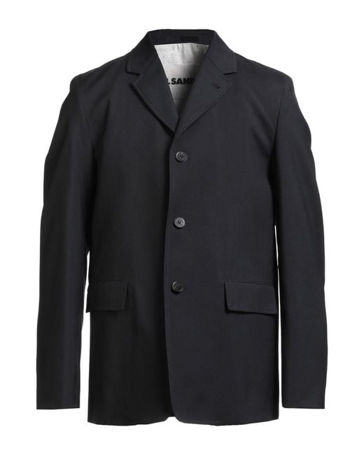 Jil Sander Black Blazer Virgin Wool for men