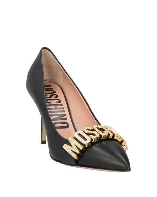 Moschino Metallic Pumps Leather