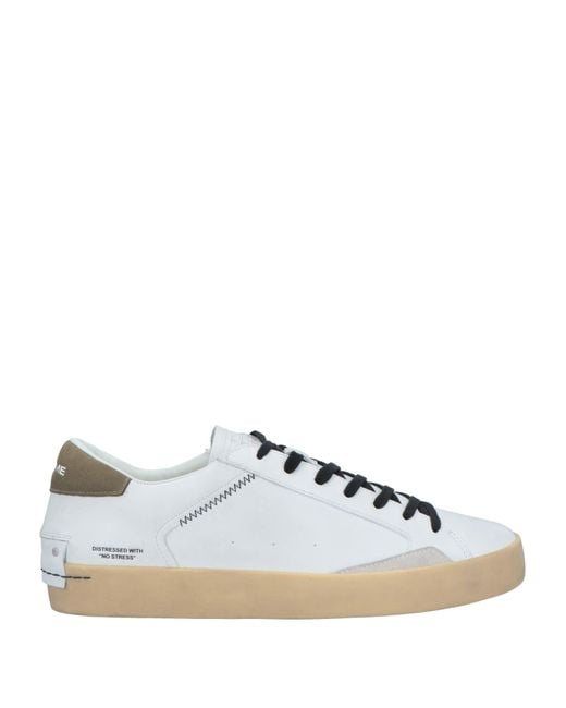 Crime London White Trainers for men