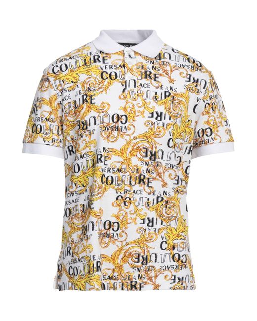 Versace Jeans Couture White Polo Shirt for men
