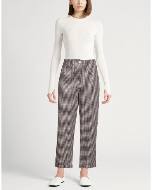 Alysi Gray Pants Virgin Wool