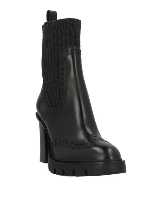 Santoni Black Ankle Boots