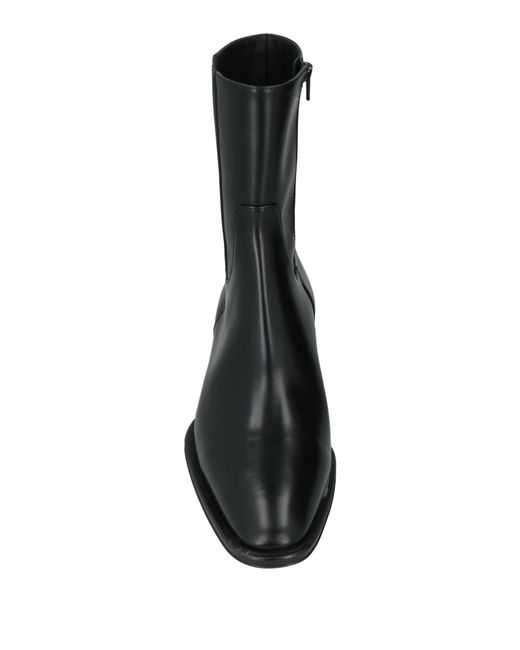 DSquared² Black Boot Leather for men