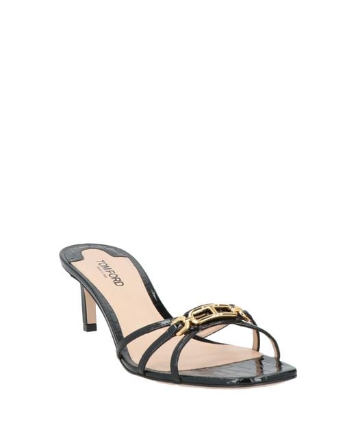 Tom Ford Metallic Sandals