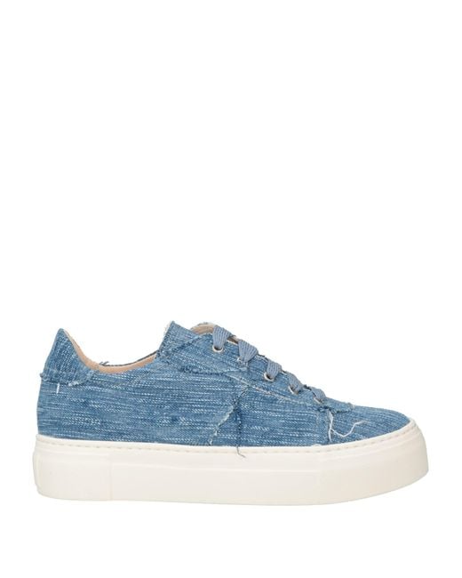 Agl Attilio Giusti Leombruni Blue Sneakers Textile Fibers