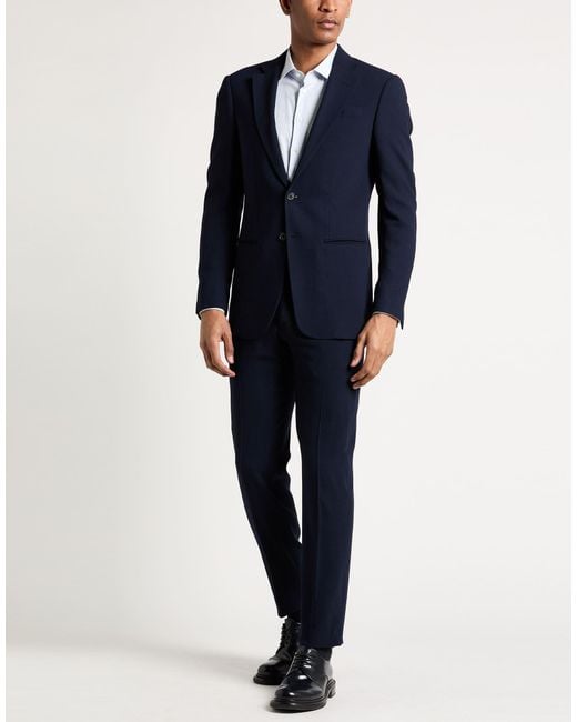 Emporio Armani Blue Suits for men