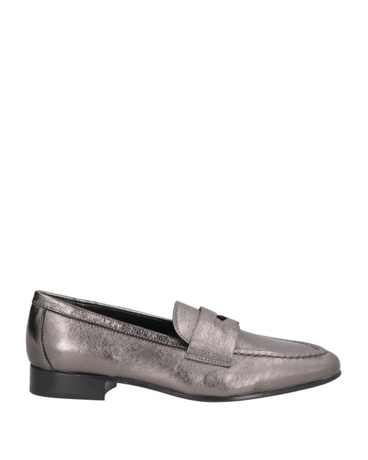 Agl Attilio Giusti Leombruni Gray Loafers Leather