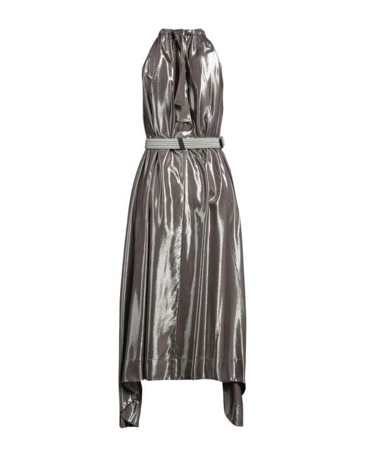 Vestito Midi di Brunello Cucinelli in Gray