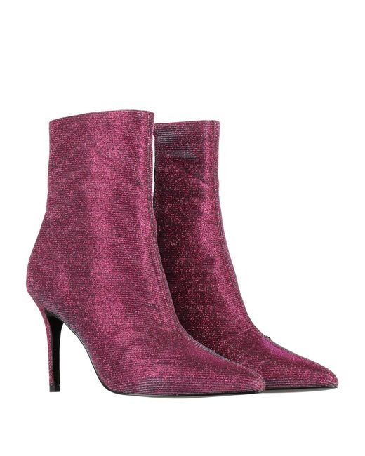 Versace Jeans Couture Purple Ankle Boots