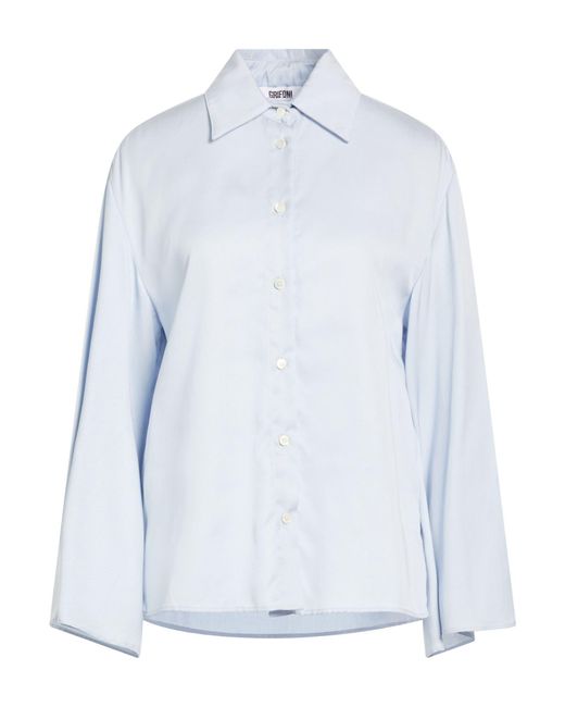 Grifoni Blue Shirt Lyocell