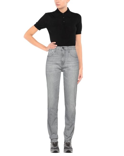 Jacob Cohen Gray Jeans Cotton, Elastane