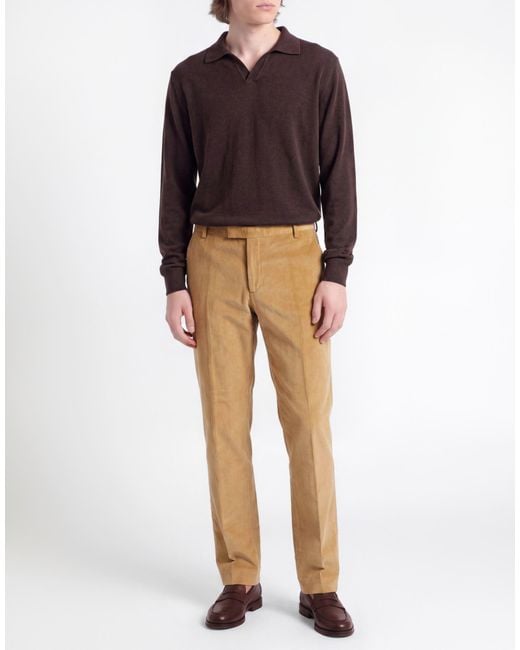 Etro Natural Pants Cotton, Elastane for men