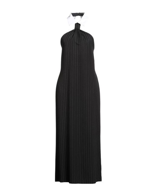Motel Black Maxi Dress Polyester, Viscose, Elastane