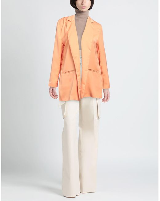 Liu Jo Orange Blazer Polyester