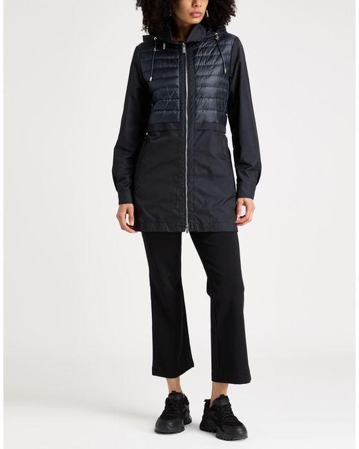 Moorer Blue Midnight Coat Polyester, Polyamide