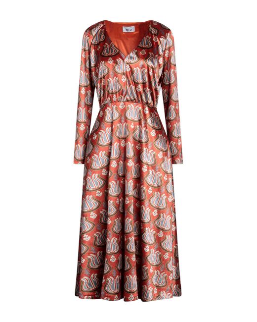 Niu Red Midi Dress