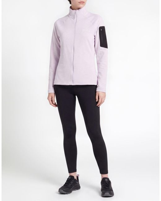 Jack Wolfskin Purple Lilac Sweatshirt Polyester, Elastane