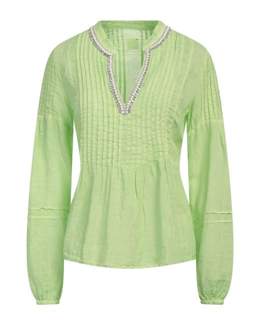 Top 120% Lino de color Green