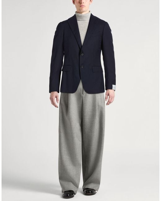 Caruso Blue Blazers for men