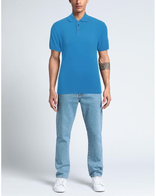 Armani Jeans Blue Polo Shirt for men