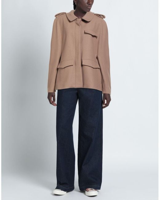 THE M.. Brown The Coat Wool, Polyamide