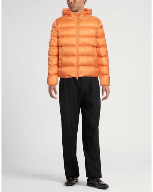 Herno Orange Puffers for men
