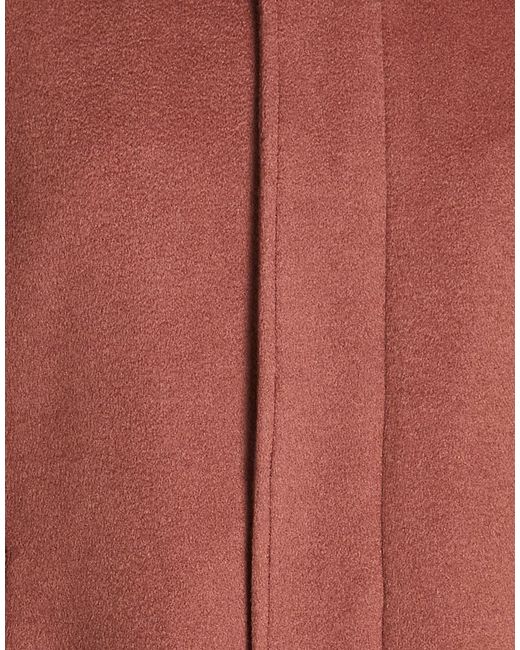 Herno Red Rust Coat Cashmere for men