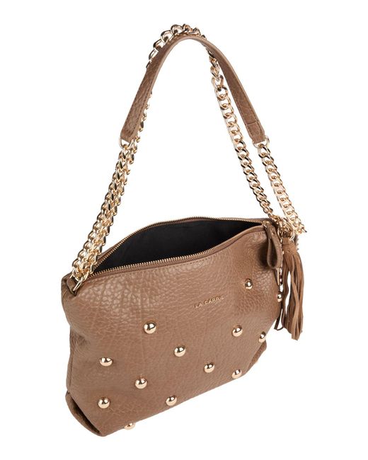 La Carrie Brown Shoulder Bag