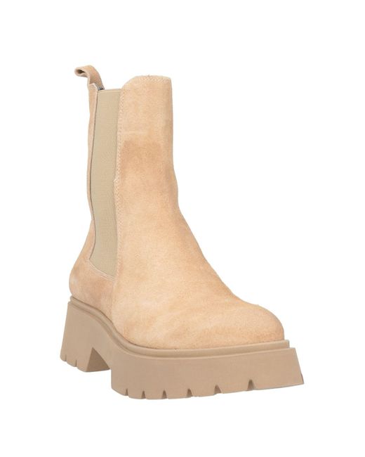 Janet & Janet Natural Ankle Boots