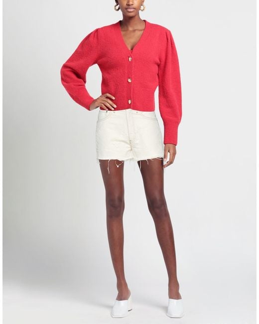 Gcds White Denim Shorts