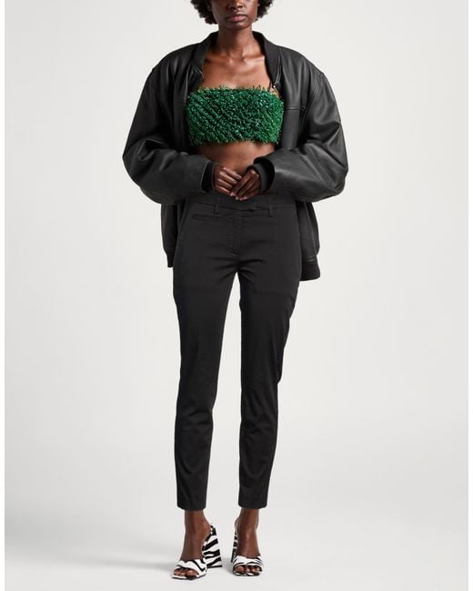 Dondup Black Pants Cotton, Elastane