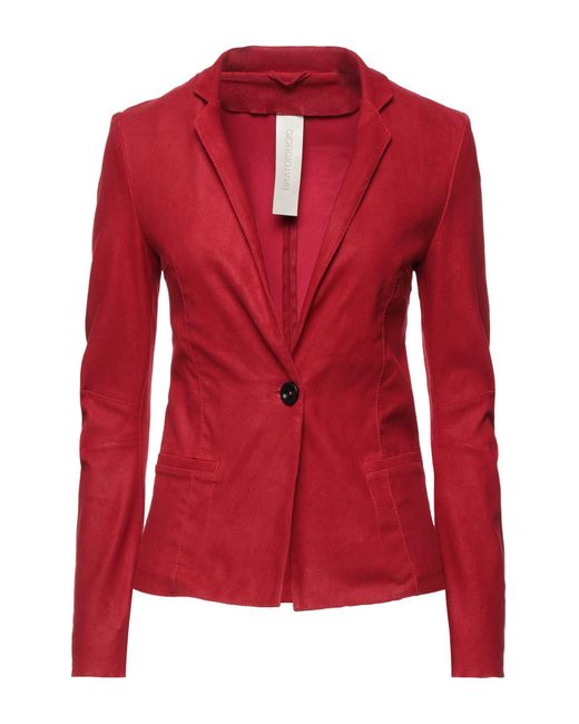Giorgio Brato Red Suit Jacket