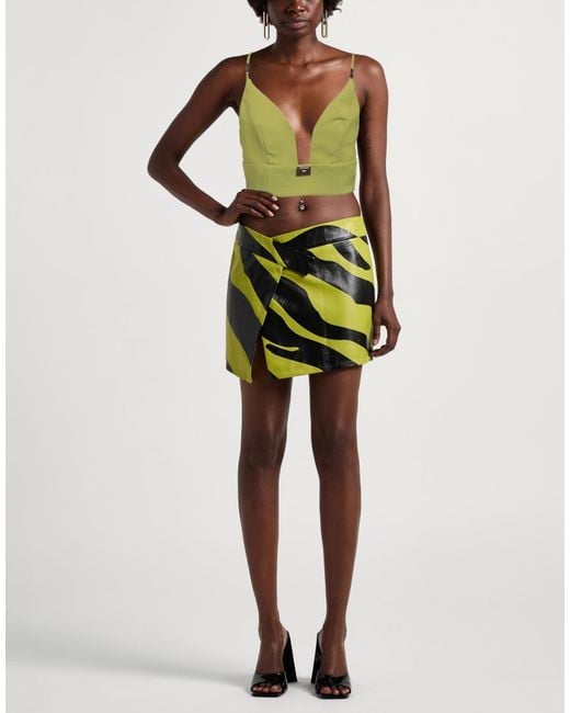 Elisabetta Franchi Green Top Polyester, Elastane, Polyamide