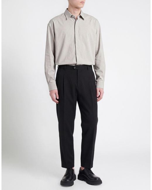 Circolo 1901 Black Pants Cotton, Elastane for men