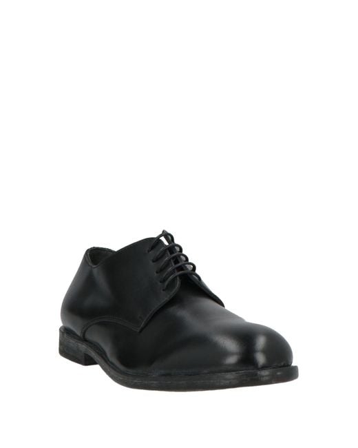 Moma Black Lace-Up Shoes Calfskin
