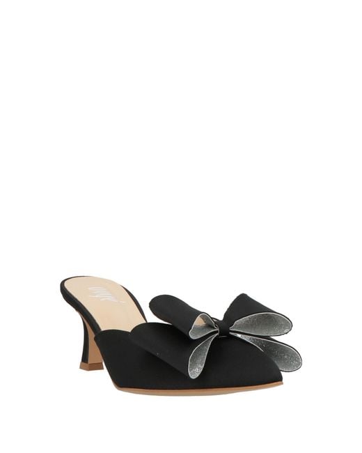 Ovyè Black Mules & Clogs Textile Fibers