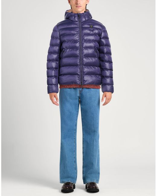 Blauer Pufferjacke & Daunenjacke in Blue für Herren