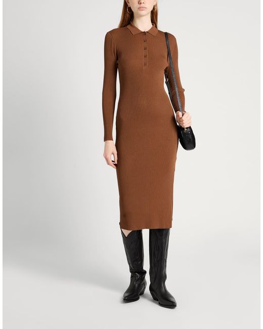 Ralph Lauren Brown Midi Dress