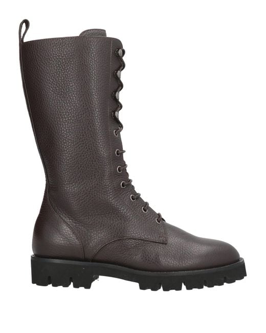 Fabiana Filippi Brown Dark Boot Leather