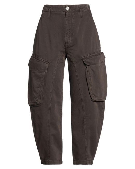 Pinko Gray Pants Cotton
