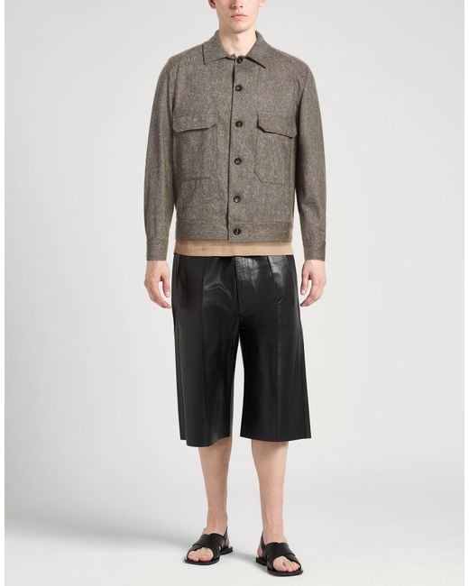 Santaniello Gray Jacket Wool for men