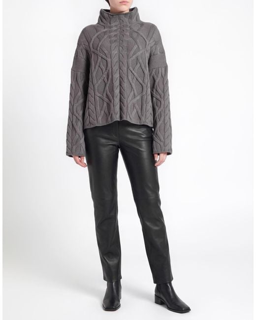 Alpha Studio Gray Turtleneck