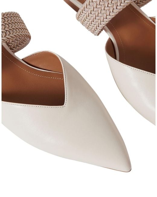 Malone Souliers White Mules & Clogs